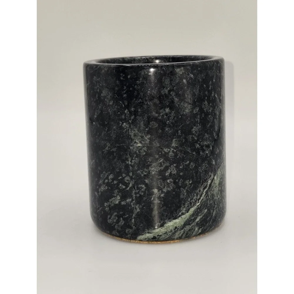 Conestoga Innovations Polished Green Stone Desk Pen Cup 3 5/8